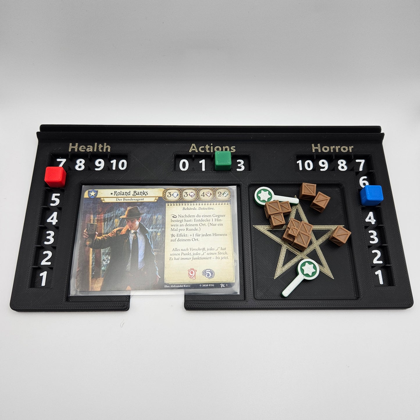 Playerboards für Arkham Horror LCG Player Dashboard Kartenhalter (Inoffizielles Produkt)