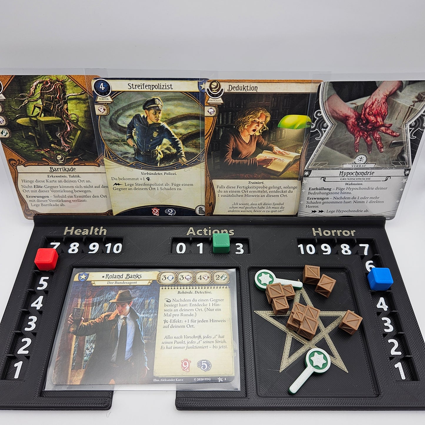Playerboards für Arkham Horror LCG Player Dashboard Kartenhalter (Inoffizielles Produkt)