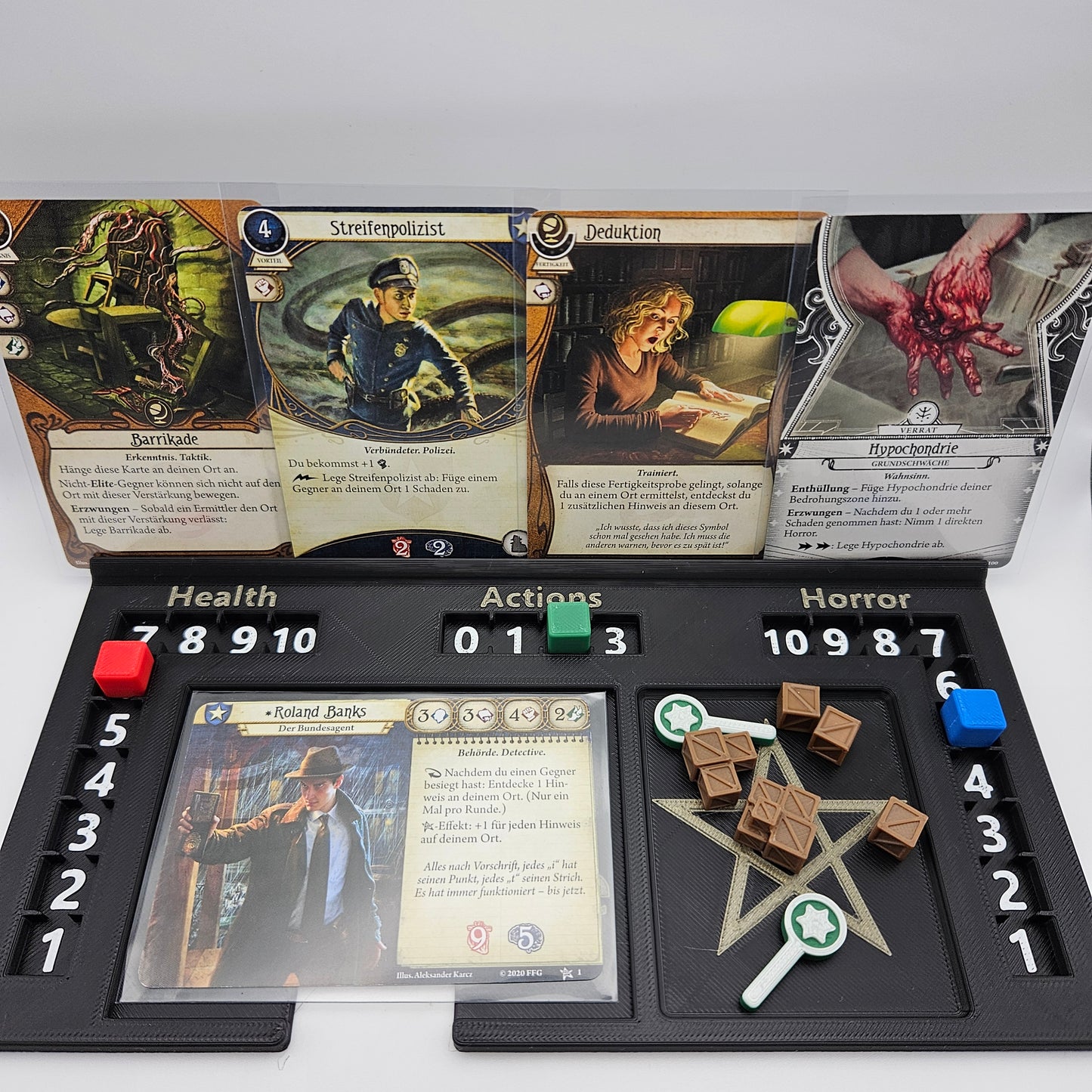 Playerboards für Arkham Horror LCG Player Dashboard Kartenhalter (Inoffizielles Produkt)