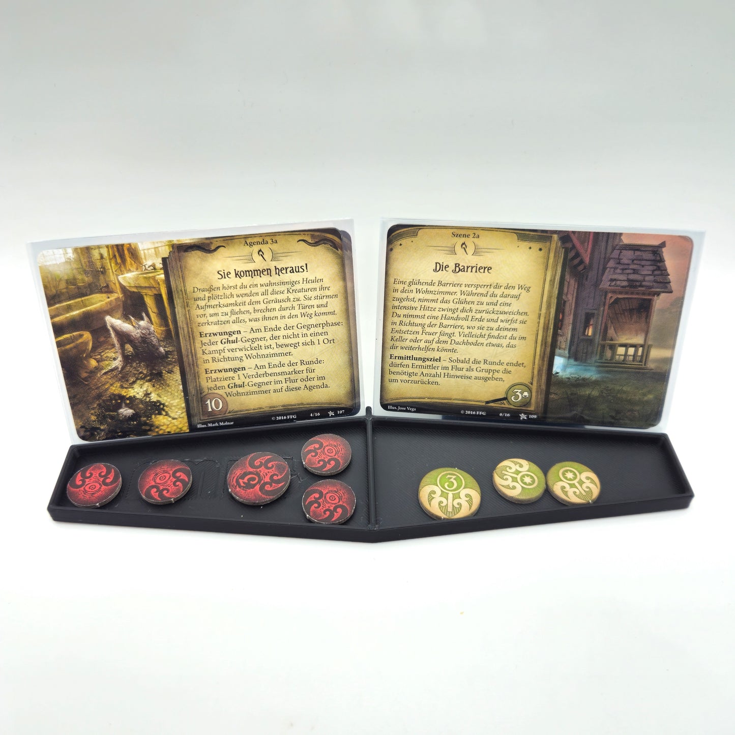 Agenda/Szenen Halt für Arkham Horror LCG Sleeve Kompatibel (Inoffizielles Produkt)