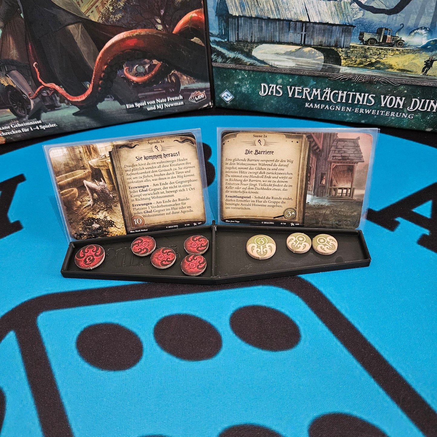 Agenda/Szenen Halt für Arkham Horror LCG Sleeve Kompatibel (Inoffizielles Produkt)