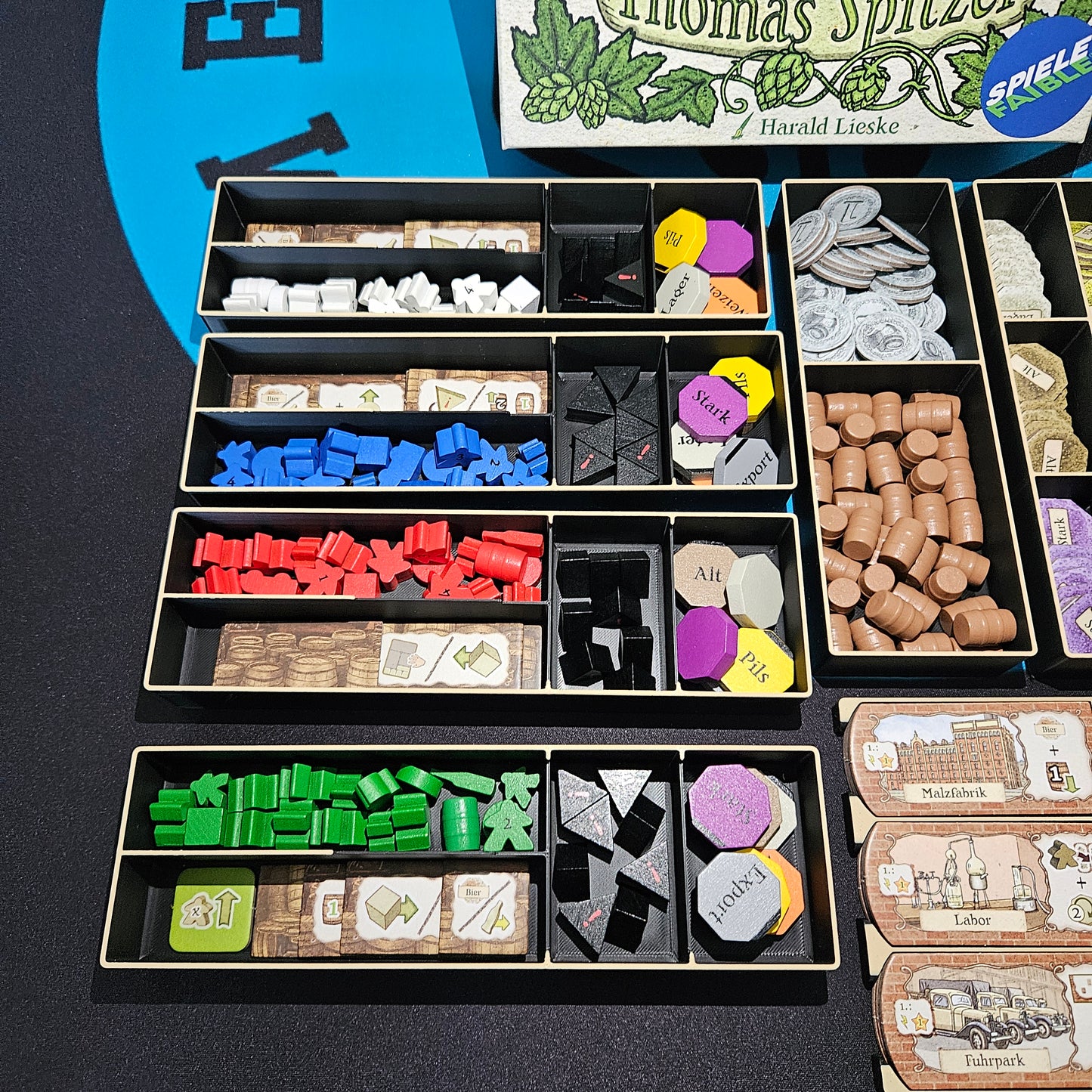 Insert für Bier Pioniere + Expansion Sleeve kompatibel (Inoffizielles Produkt)