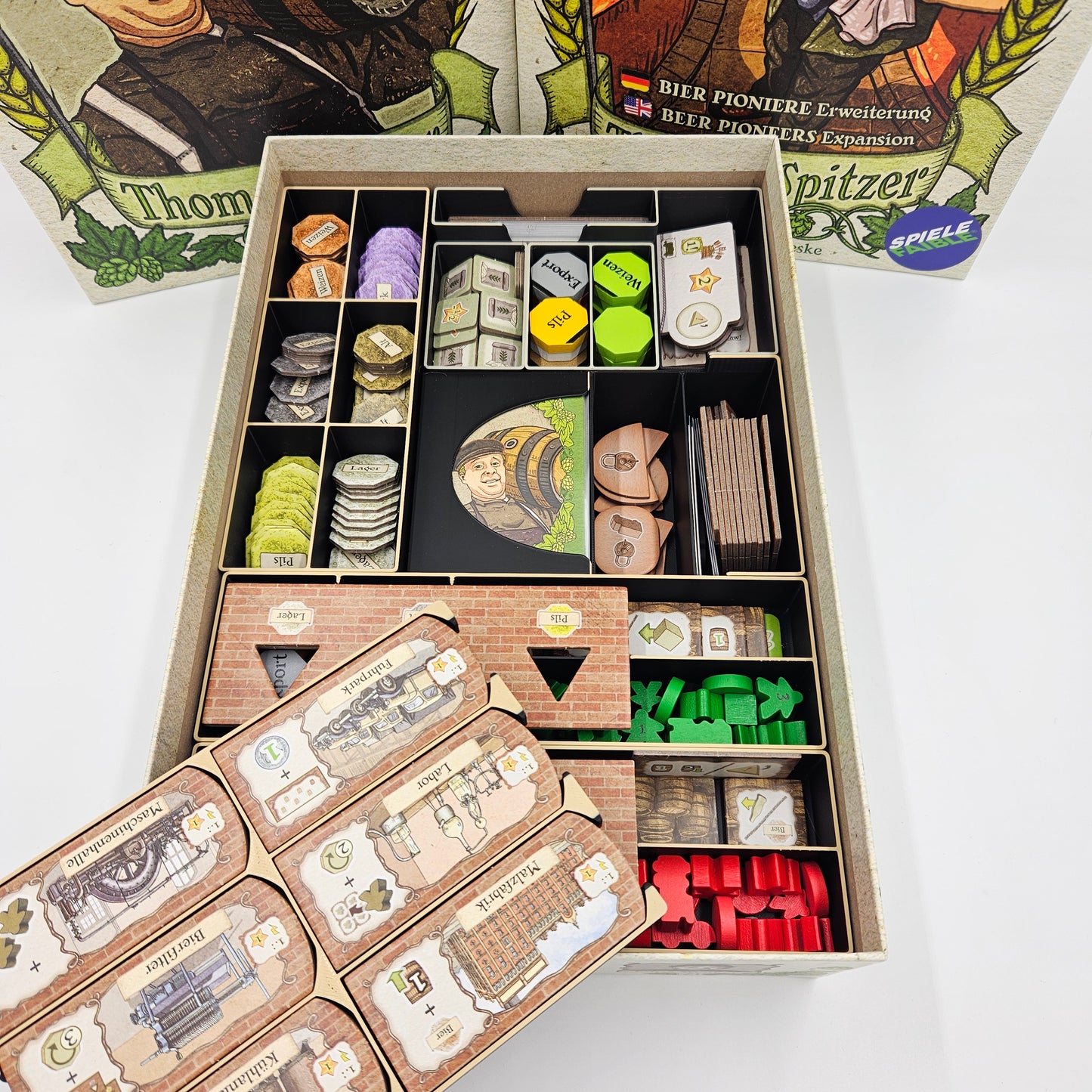 Insert für Bier Pioniere + Expansion Sleeve kompatibel (Inoffizielles Produkt)