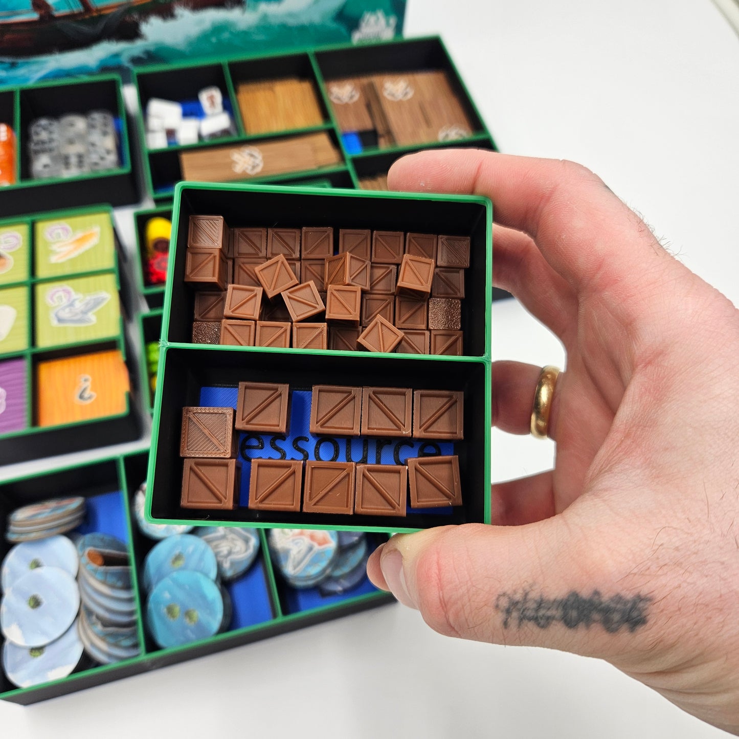 3D Ressourcen für Saltfjord Brettspiel