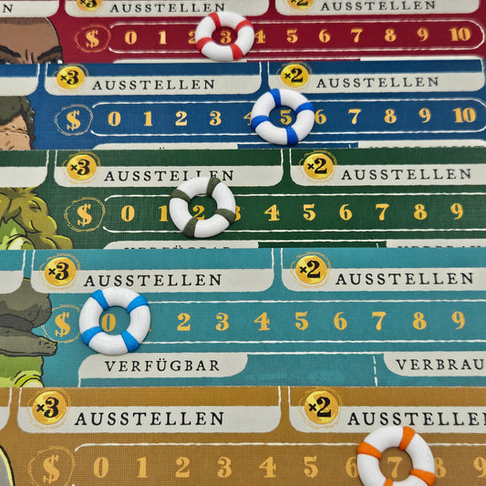 3D Token / Rettungsringe für "Deep Regrets" (Inoffizielles Produkt)