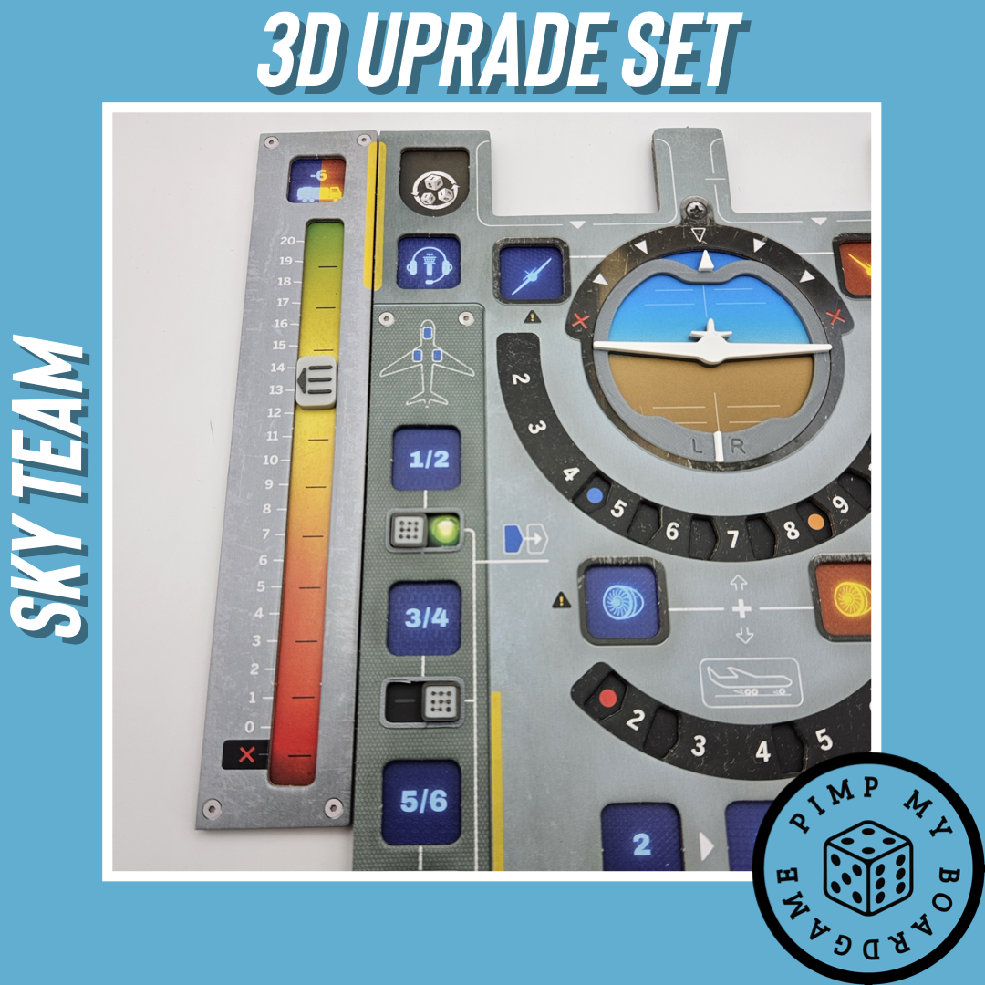 3D Schalter und Ruder Für Sky Team (Inoffizielles Produkt)