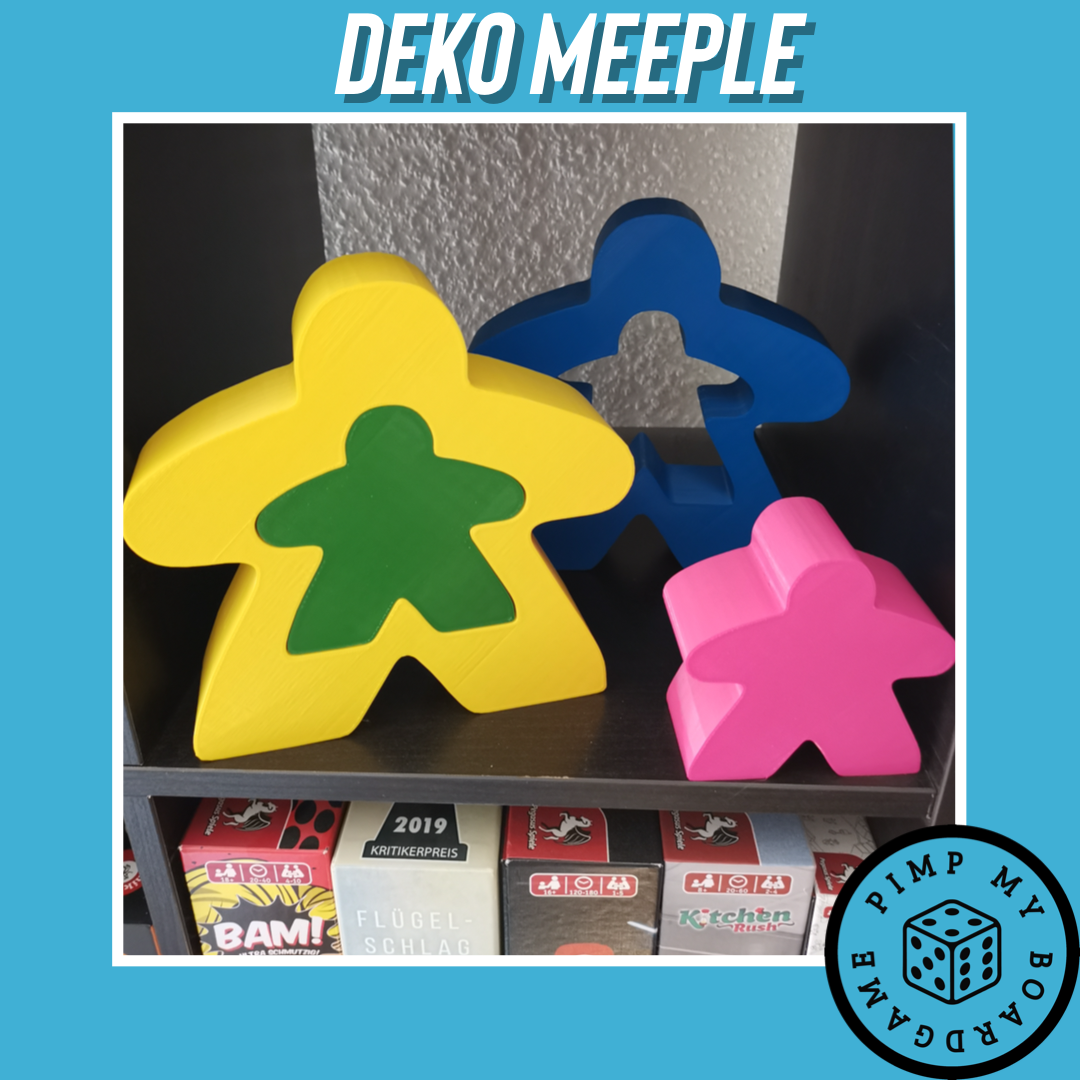 Deko Meeple versch. Farben/Größen