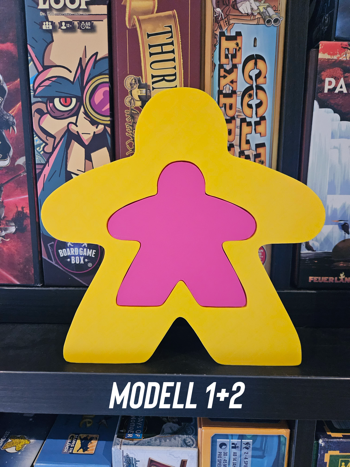 Deko Meeple versch. Farben/Größen