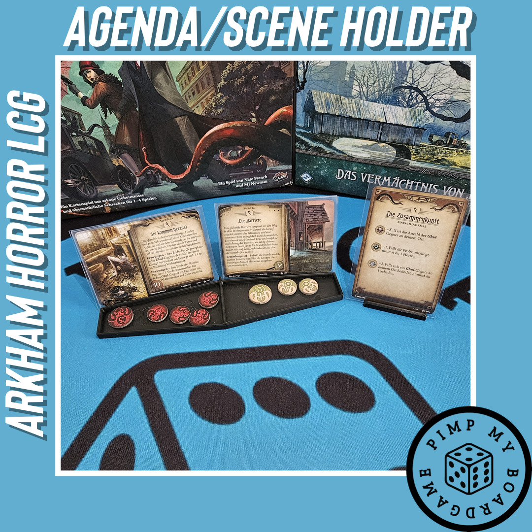 Agenda/Szenen Halt für Arkham Horror LCG Sleeve Kompatibel (Inoffizielles Produkt)