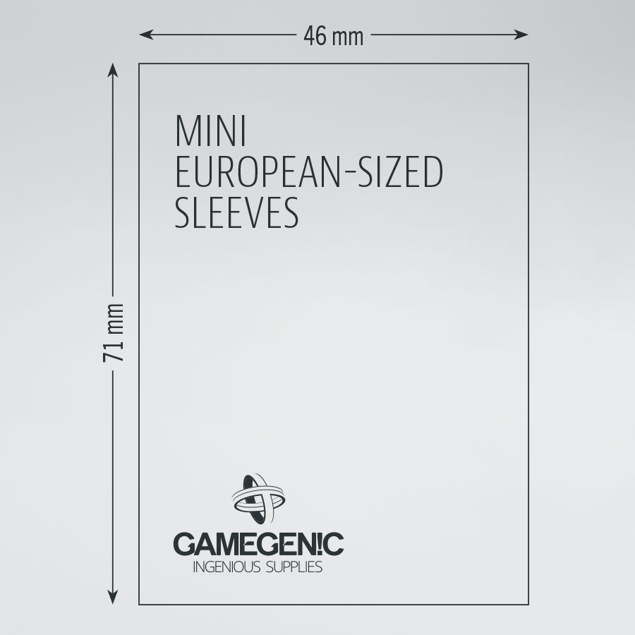 Gamegenic MATTE Mini European Sleeves: RUBY (66x91mm) (Kopie)