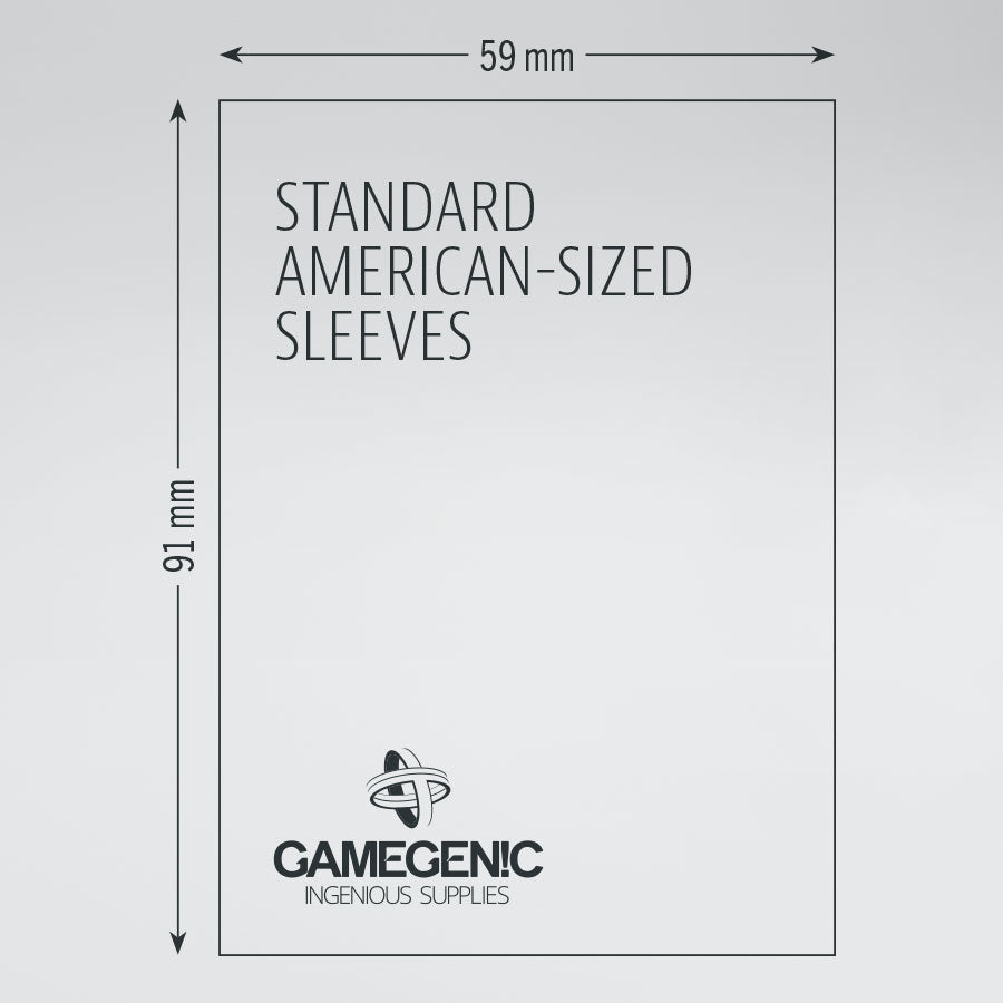 Gamegenic Prime American Sleeves: GREEN (59x91mm)