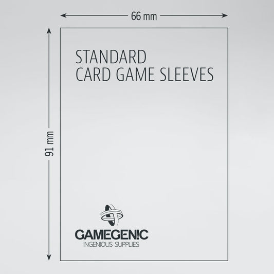 Gamegenic Prime Standard Sleeves: GRAY (66x91mm) - Value Pack