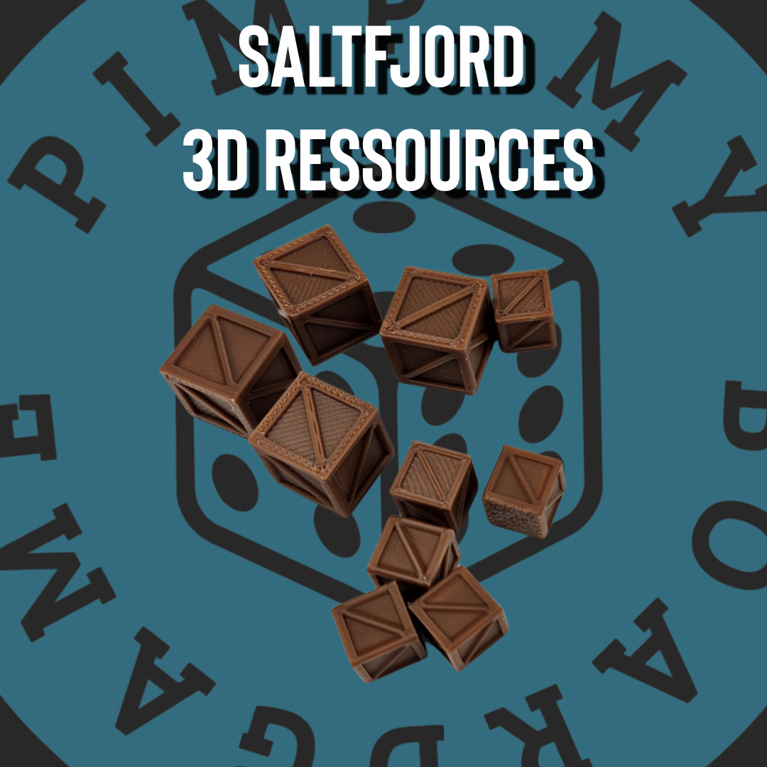 3D Ressourcen für Saltfjord Brettspiel