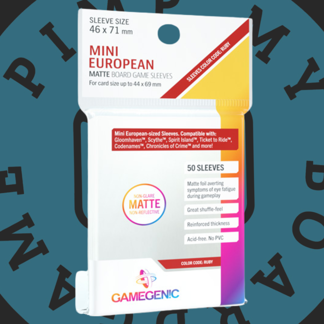 Gamegenic MATTE Mini European Sleeves: RUBY (66x91mm) (Kopie)
