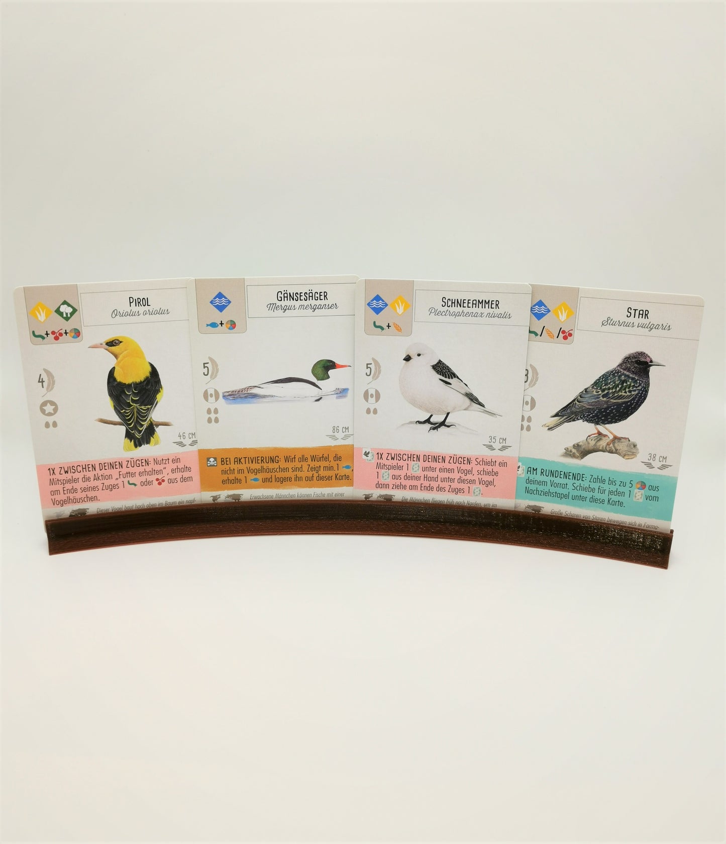 Brettspiel Kartenhalter Gebogen 1-Reihe / Sleeve Kompatibel