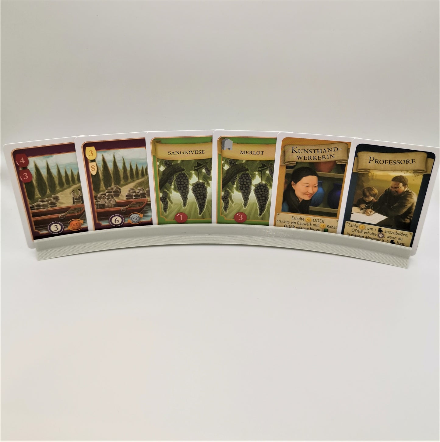 Brettspiel Kartenhalter Gebogen 1-Reihe / Sleeve Kompatibel