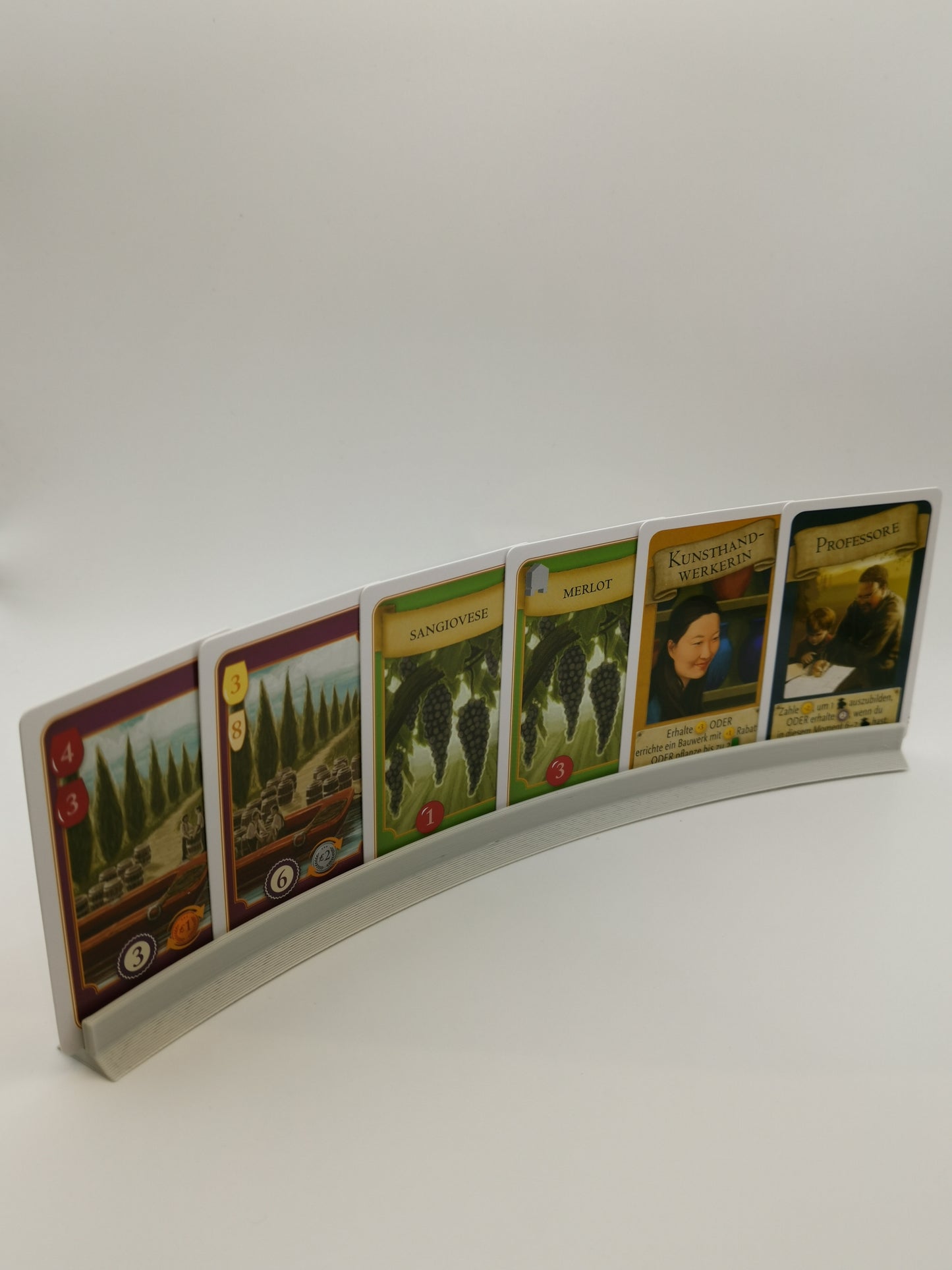 Brettspiel Kartenhalter Gebogen 1-Reihe / Sleeve Kompatibel
