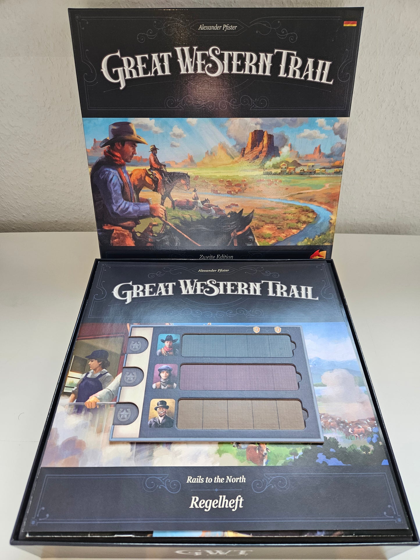 Insert für Great Western Trail 2. Edition + Rails to the North Inlay / Aufbauhilfe