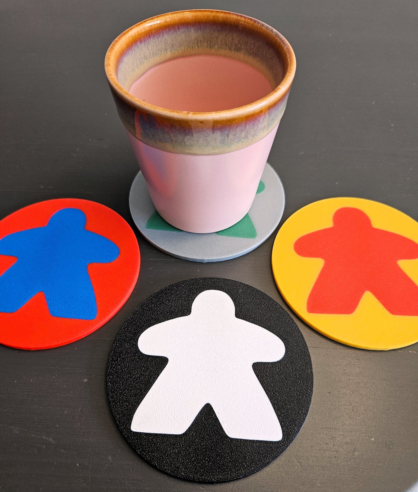 Meeple Untersetzer Coasters Bierdeckel viele Farben