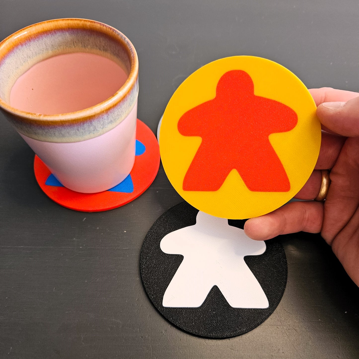 Meeple Untersetzer Coasters Bierdeckel viele Farben