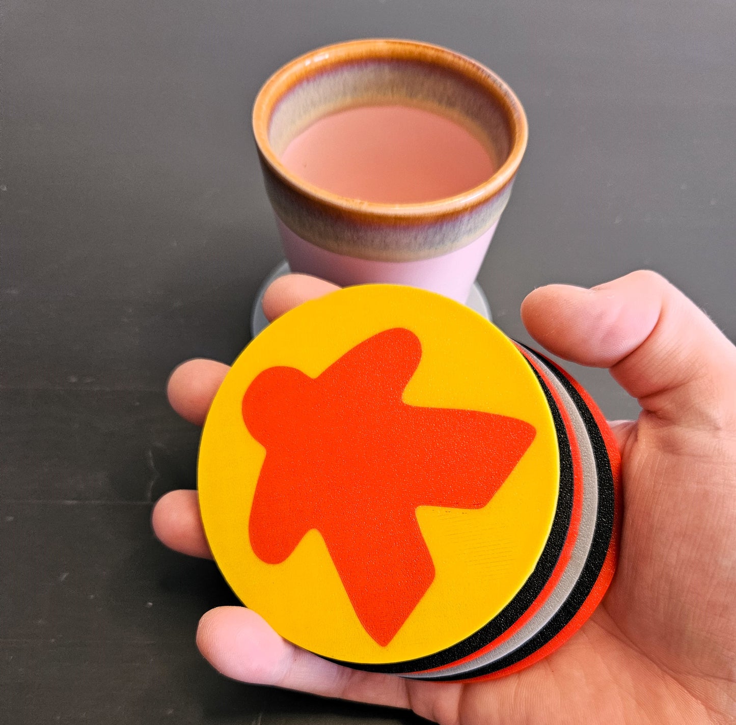 Meeple Untersetzer Coasters Bierdeckel viele Farben