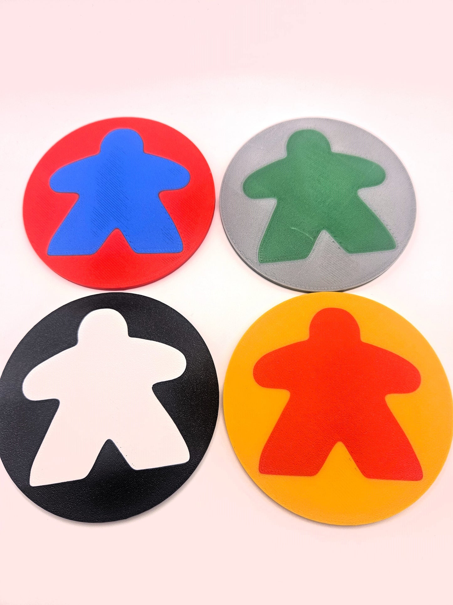 Meeple Untersetzer Coasters Bierdeckel viele Farben