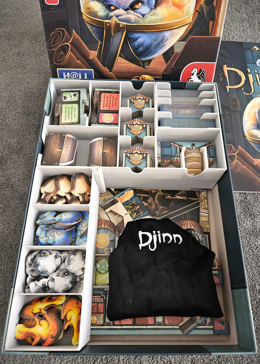 Djinn Brettspiel Insert Aufbauhilfe Inlay Organizer (Inoffiziell)