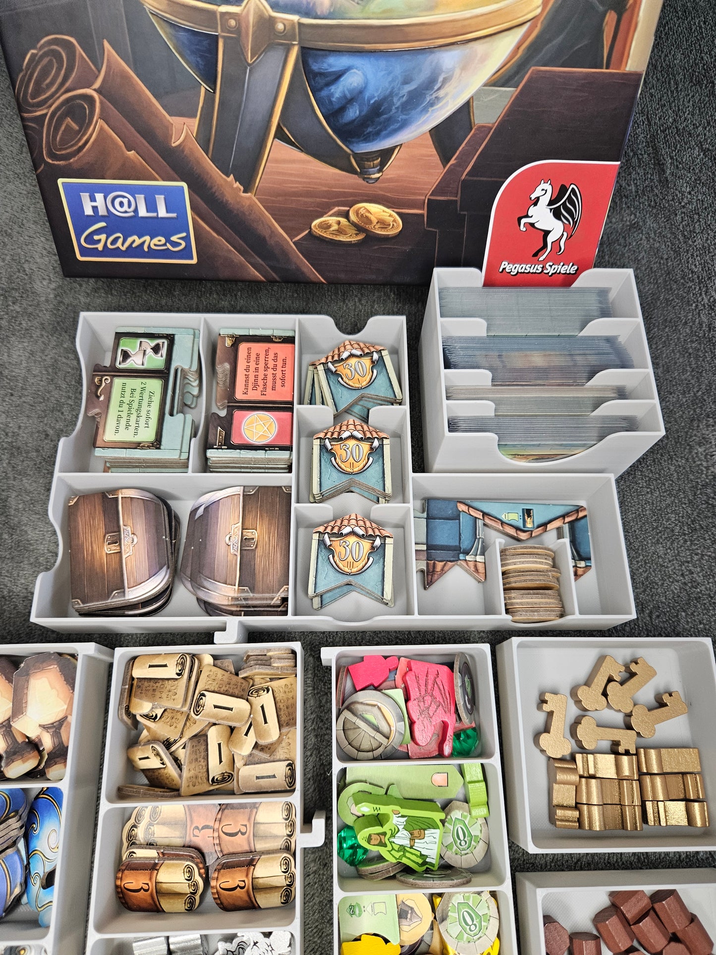 Djinn Brettspiel Insert Aufbauhilfe Inlay Organizer (Inoffiziell)