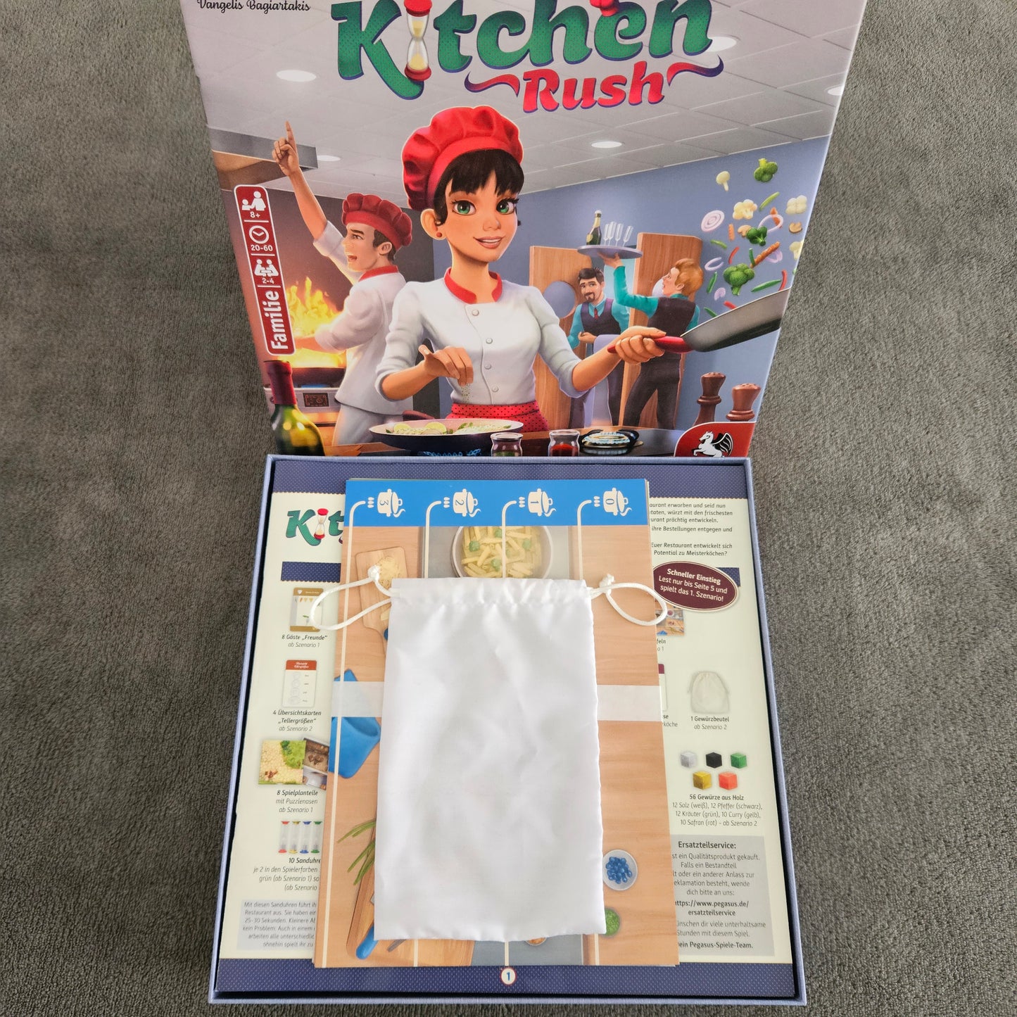 Insert für Kitchen Rush (Inoffiziell) Inlay Organizer Aufbauhilfe