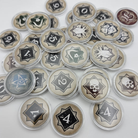 Arkham Horror LCG Token Sleeves SET 46 Stück Chaosmarker