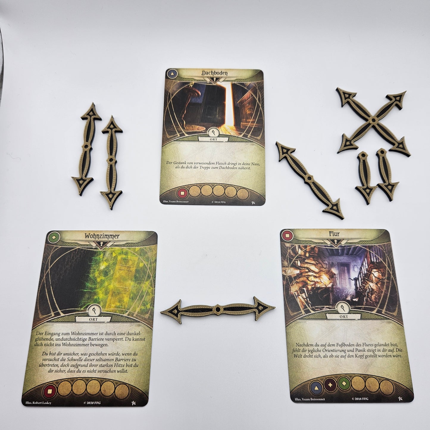 Verbindungspfeile für Arkham Horror LCG