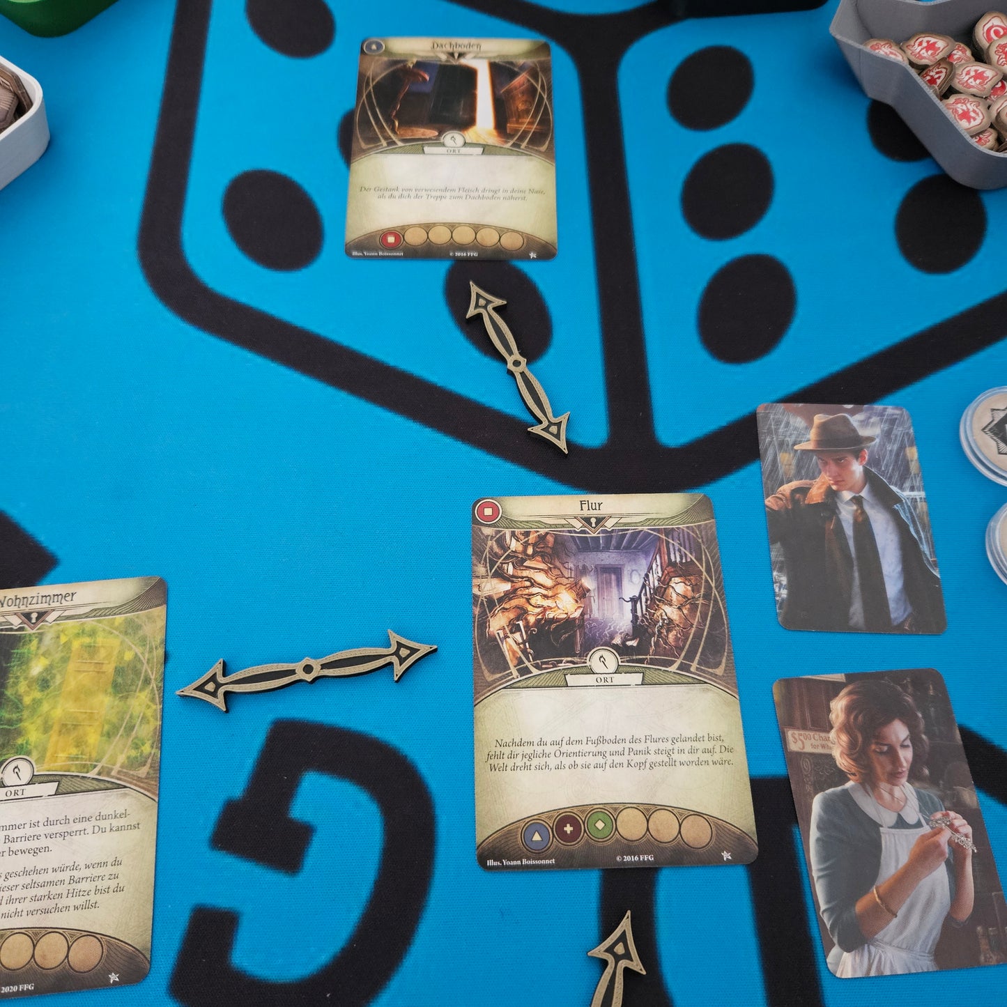 Verbindungspfeile für Arkham Horror LCG