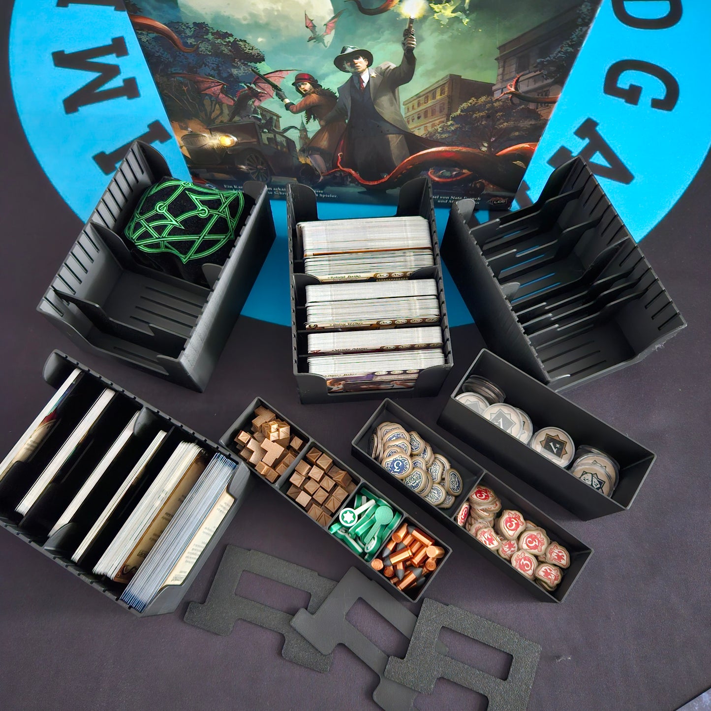 Insert für Arkham Horror LCG Modular 3-4 Zyklen Kartentrenner (Inoffiziellen Produkt)