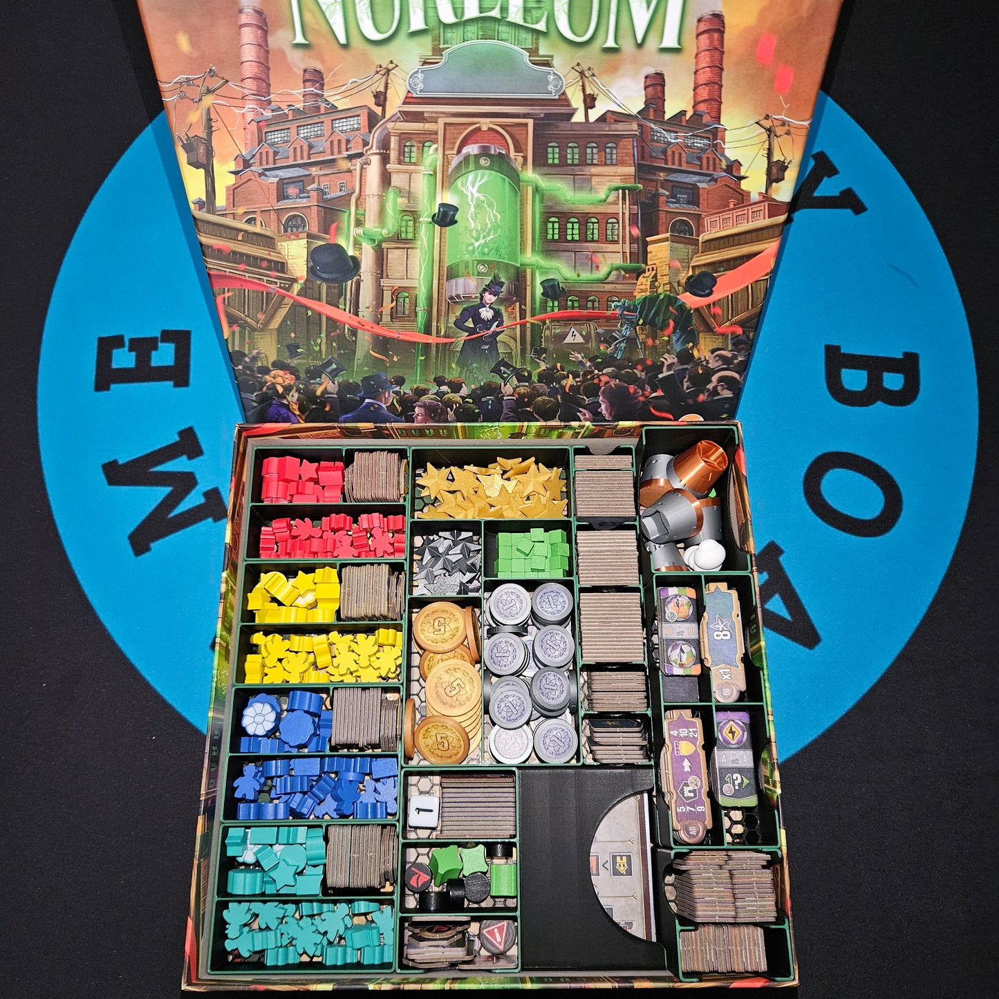 Insert Inlay für Nukleum Brettspiel Sortiereinsatz Organizer