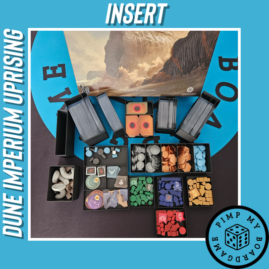 Insert für Dune Imperium Uprising / Sleeve Kompatibel (Inoffizielles Produkt)