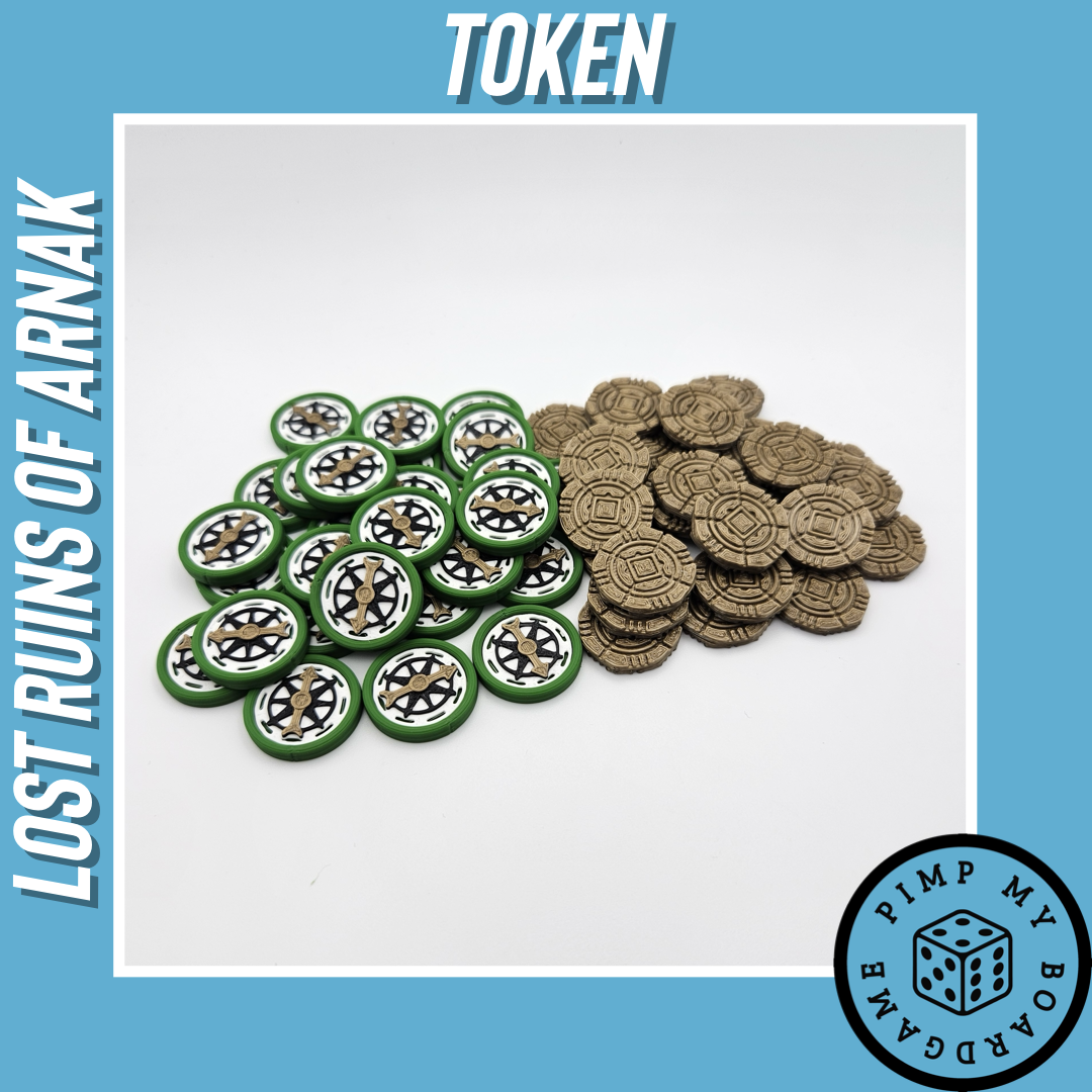 3D Token Für "Ruinen von Arnak" Münzen Kompass