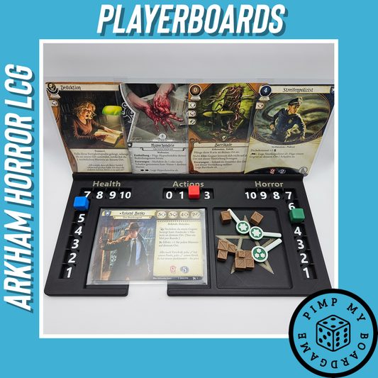 Playerboards für Arkham Horror LCG Player Dashboard Kartenhalter (Inoffizielles Produkt)