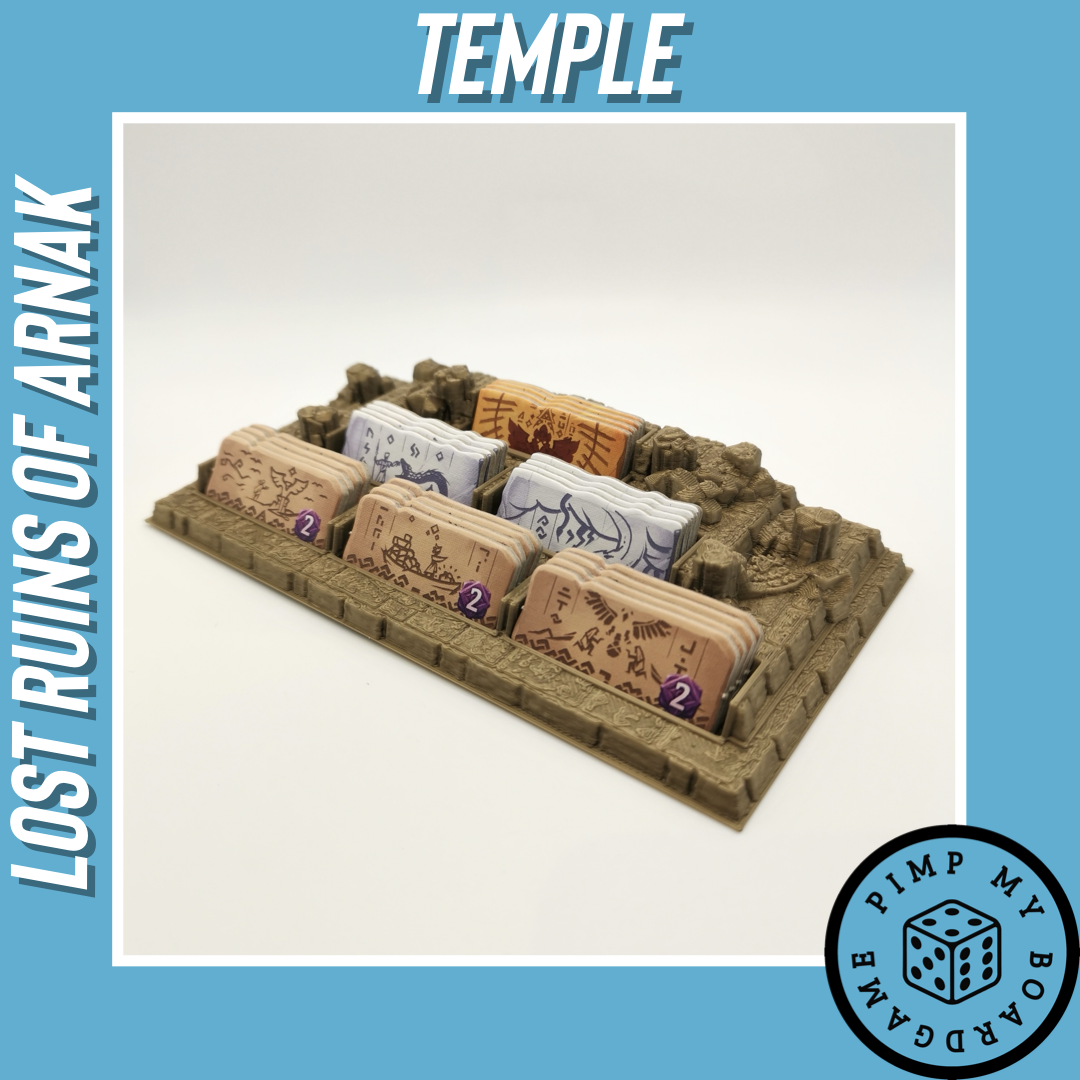 Ruinen von Arnak Tempel Plättchen Halter 3D