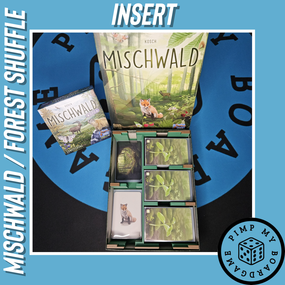 Insert für Mischwald Forest Shuffle passend mit Erweiterungen Sleeve kompatibel