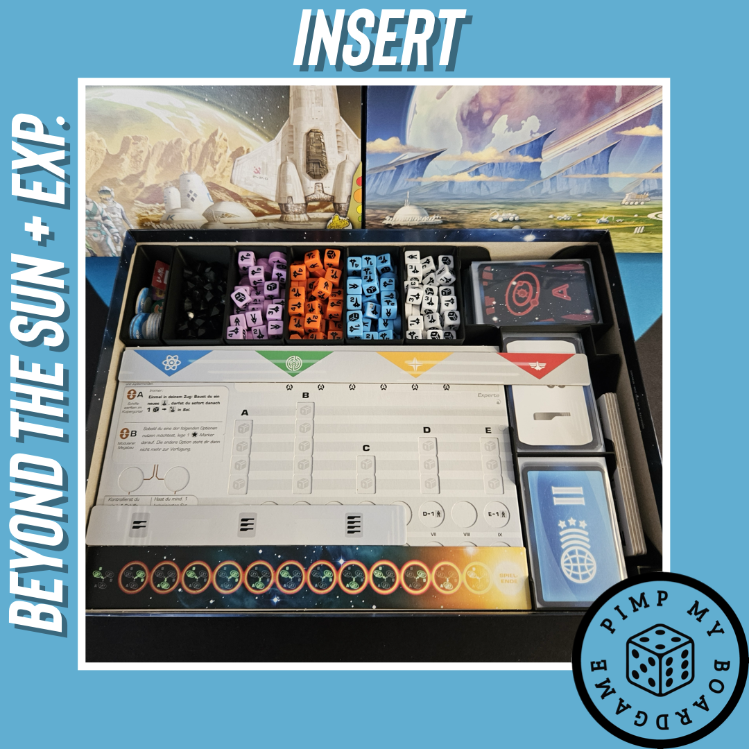 Insert für Beyond the Sun + Erweiterung (Inoffiziell) Aufbauhilfe Inlay Organizer