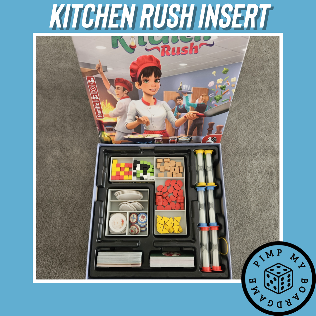 Insert für Kitchen Rush (Inoffiziell) Inlay Organizer Aufbauhilfe