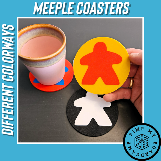 Meeple Untersetzer Coasters Bierdeckel viele Farben