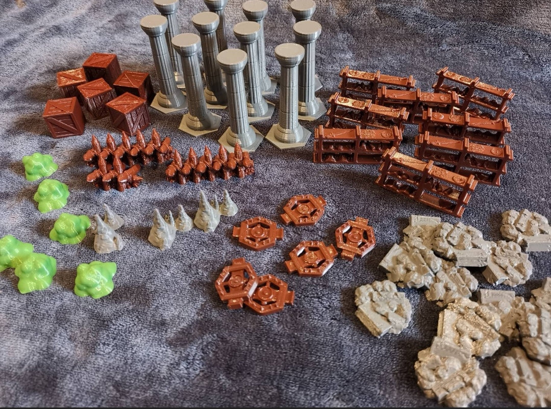 3D Terrain Geländer Gloomhaven & Pranken des Löwen Jaws of the lion