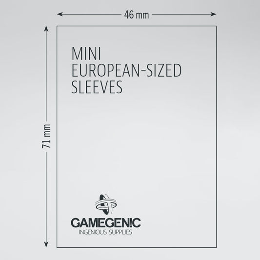 Gamegenic MATTE Mini European Sleeves: RUBY (66x91mm) (Kopie)