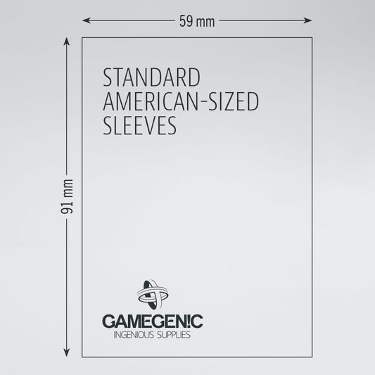 Gamegenic Prime American Sleeves: GREEN (59x91mm)