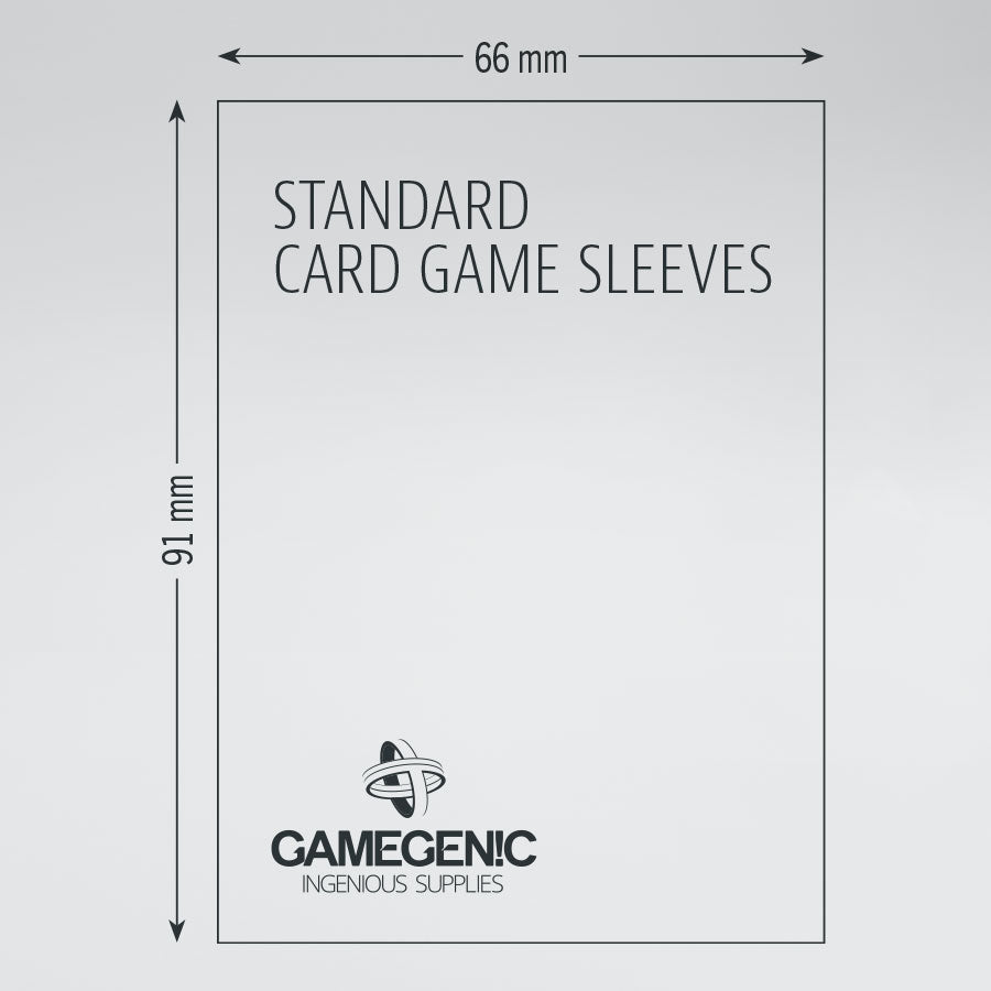 Gamegenic Prime Standard Sleeves: GRAY (66x91mm) - Value Pack
