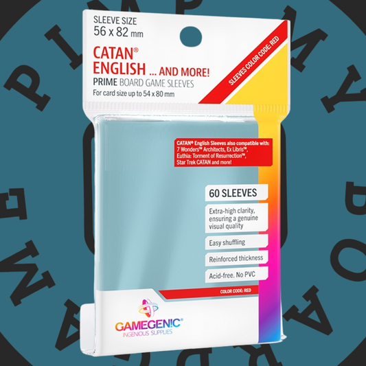 Gamegenic Prime Catan Englisch Sleeves - Red (56x82mm)
