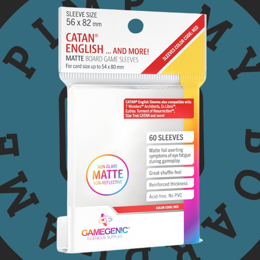 Gamegenic MATTE Englisch Sleeves - Red (56x82mm)