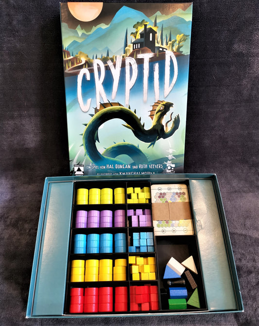 Cryptid Bettspiel Inlay Insert Organizer / Aufbauhilfe