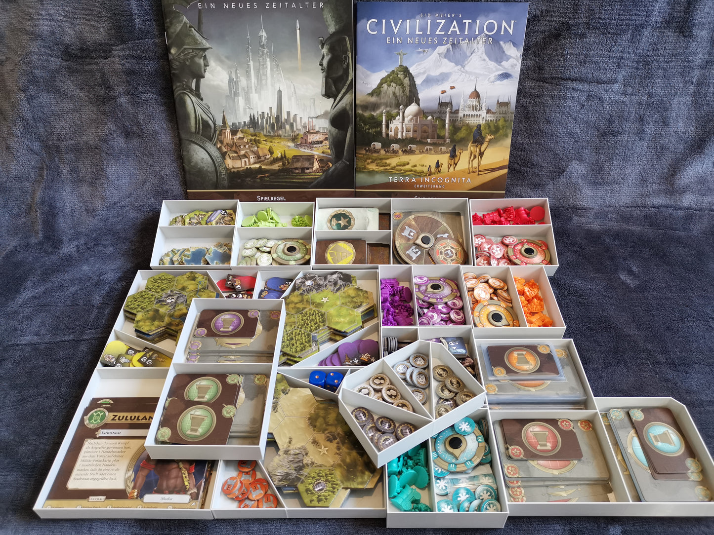 Civilization "Ein neues Zeitalter" + Terra Incognita Inlay / Insert / organizer / Aufbauhilfe